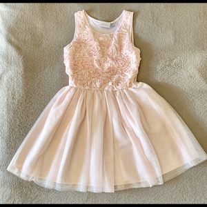 Girls blush colored dress